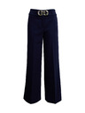 Orsay Tmavě modré dámské široké kalhoty ORSAY