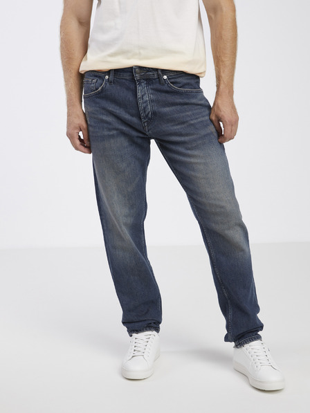 ONLY & SONS Tmavě modré pánské slim fit džíny ONLY & SONS Avi