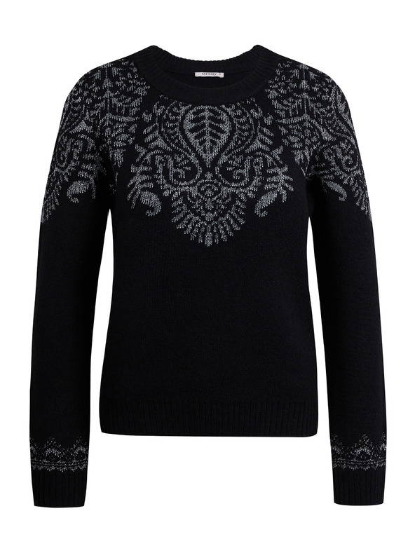 Orsay Černý dámský vzorovaný svetr ORSAY
