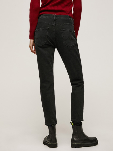 Pepe Jeans Černé dámské mom fit džíny Pepe Jeans Violet
