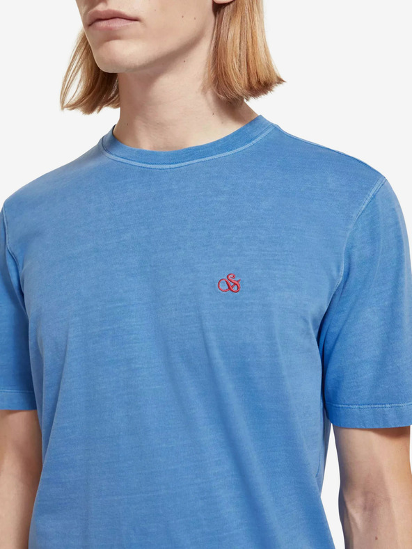 Scotch & Soda Modré pánské tričko Scotch & Soda