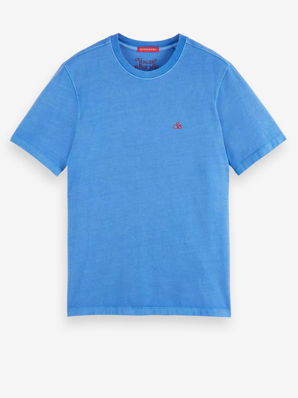 Scotch & Soda Modré pánské tričko Scotch & Soda