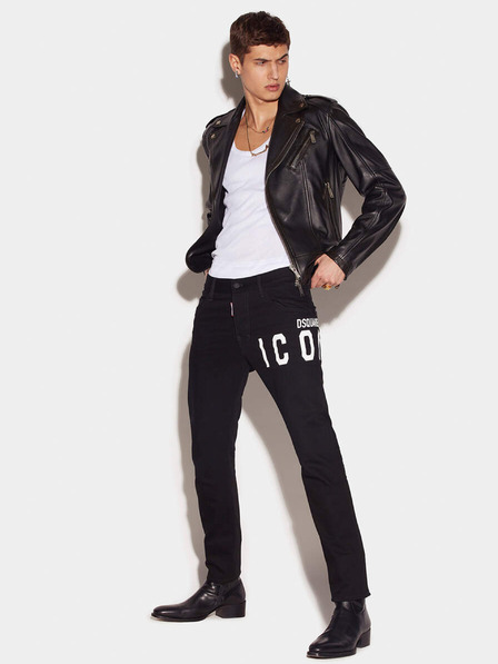 DSQUARED2 Černé pánské kalhoty DSQUARED2