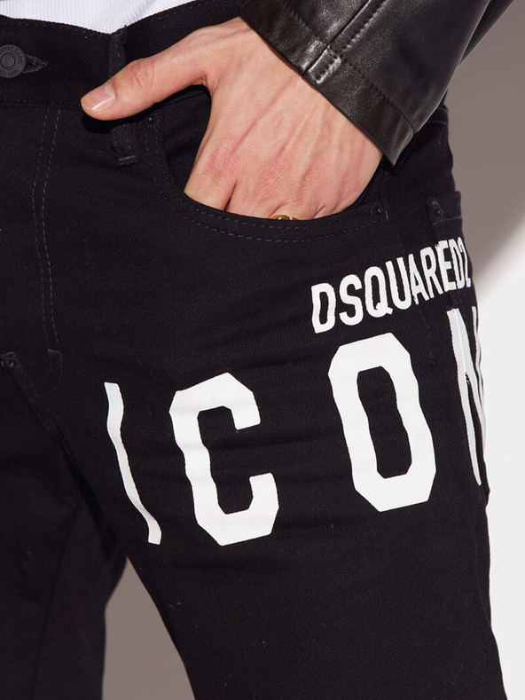 DSQUARED2 Černé pánské kalhoty DSQUARED2