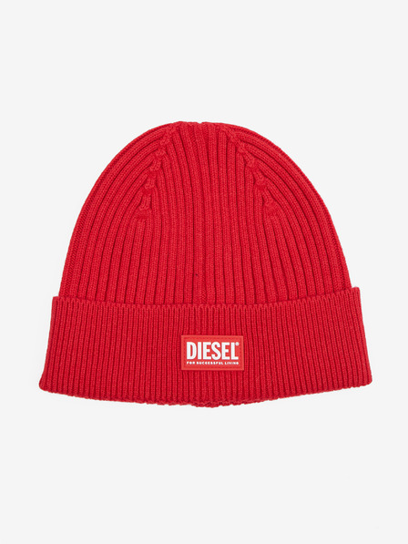Diesel Červená unisex vlněná čepice Diesel
