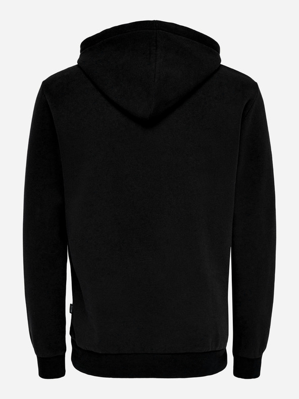 ONLY & SONS Tmavě modrá pánská basic mikina s kapucí ONLY & SONS Ceres