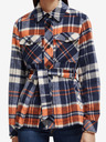 Scotch & Soda Modrý dámský lehký krátký kabát s příměsí vlny Scotch & Soda