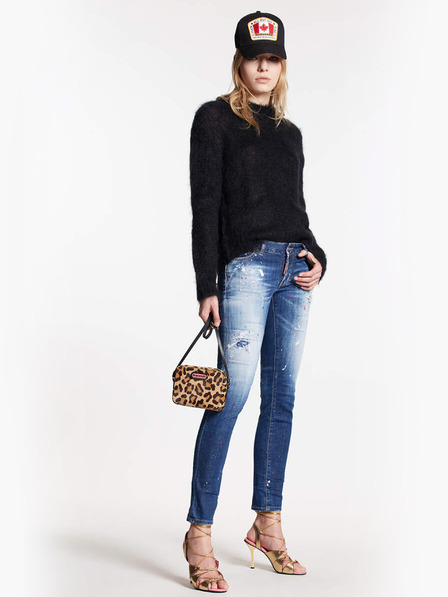 DSQUARED2 Modré dámské slim fit džíny DSQUARED2