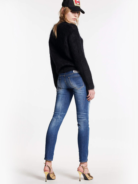 DSQUARED2 Modré dámské slim fit džíny DSQUARED2