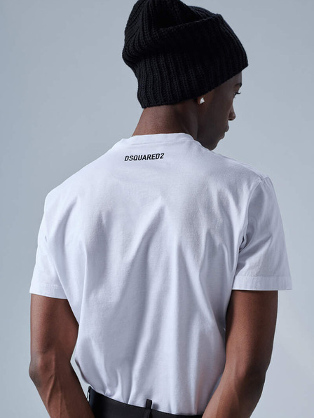 DSQUARED2 Bílé pánské tričko DSQUARED2