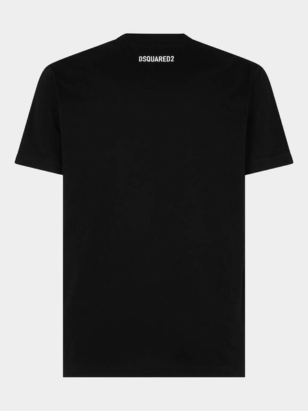 DSQUARED2 Černé pánské tričko DSQUARED2