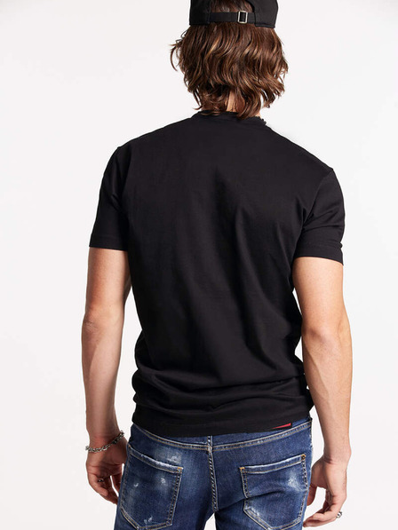 DSQUARED2 Černé pánské tričko DSQUARED2