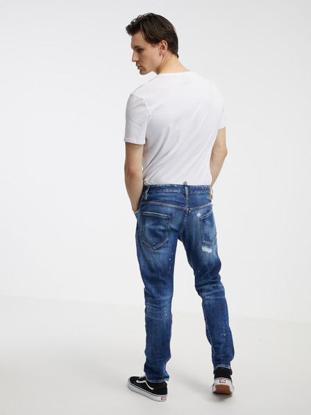 DSQUARED2 Modré pánské straight fit džíny DSQUARED2