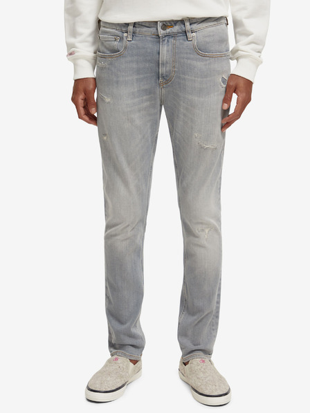 Scotch & Soda Šedé pánské slim fit džíny Scotch & Soda
