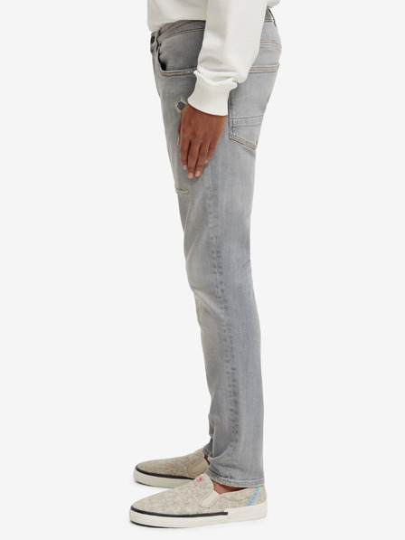 Scotch & Soda Šedé pánské slim fit džíny Scotch & Soda