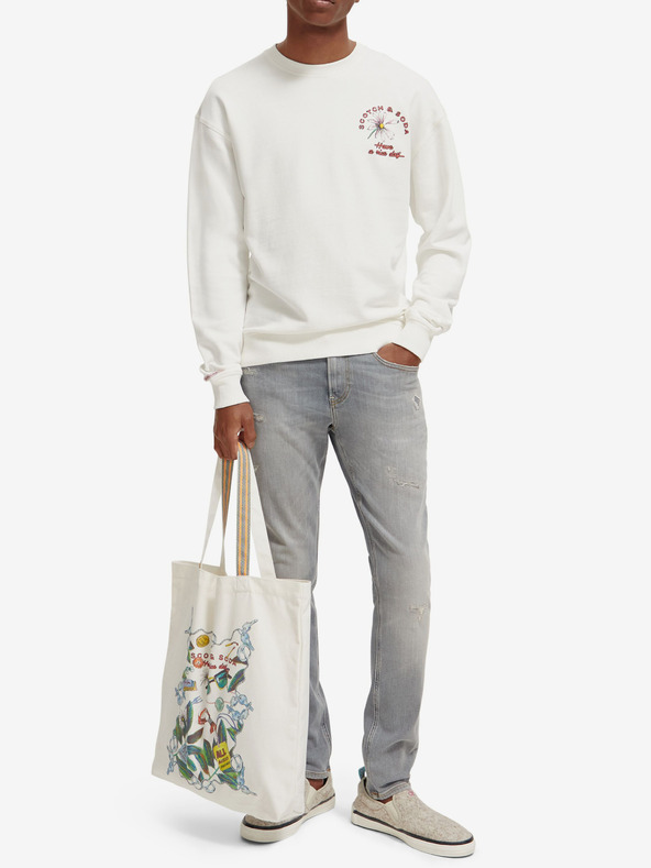 Scotch & Soda Šedé pánské slim fit džíny Scotch & Soda