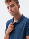 Ombre Clothing Tmavě modré pánské basic polo tričko Ombre Clothing