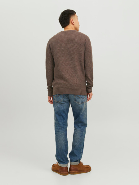 Jack & Jones Hnědý pánský svetr Jack & Jones Craig