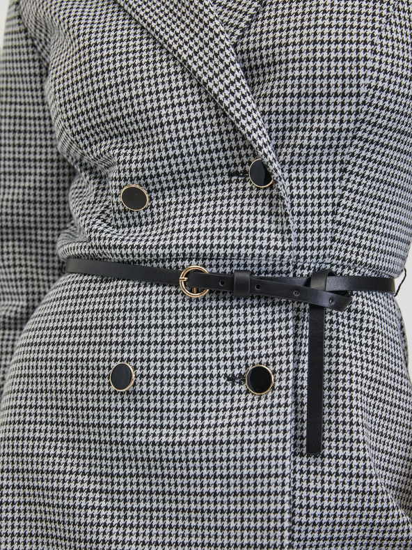 Orsay Bílo-černé dámské vzorované šaty ORSAY