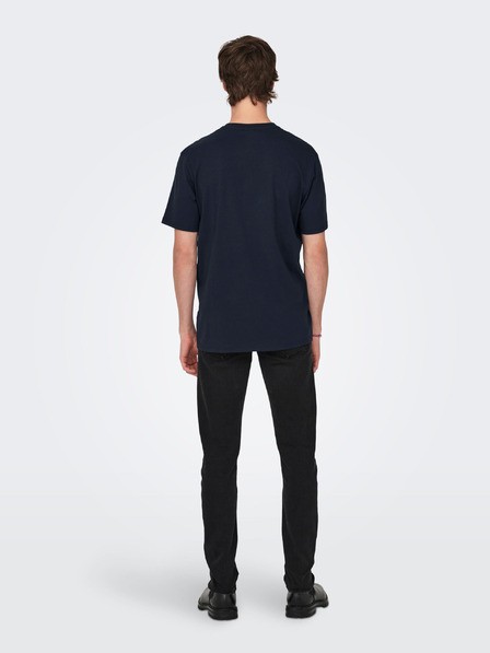 ONLY & SONS Tmavě modré pánské tričko ONLY & SONS Oren