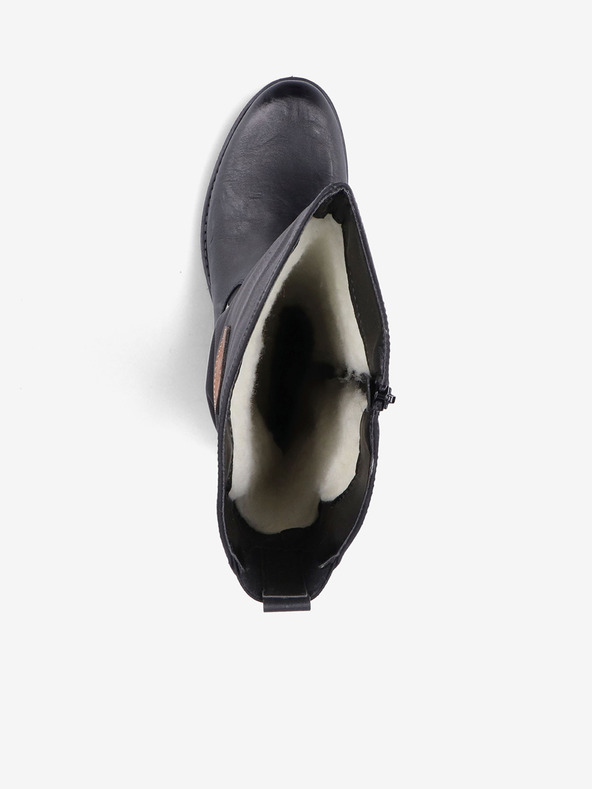 Rieker Černé dámské zateplené kozačky Rieker