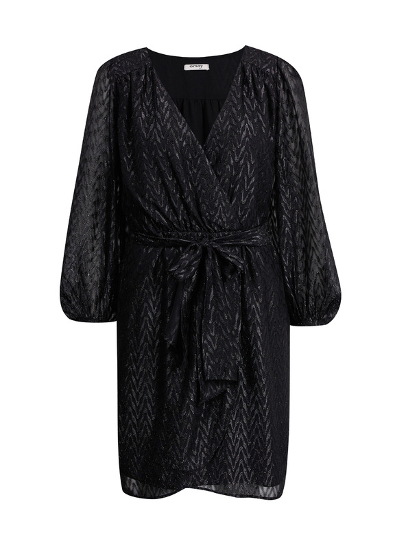 Orsay Černé dámské vzorované šaty ORSAY