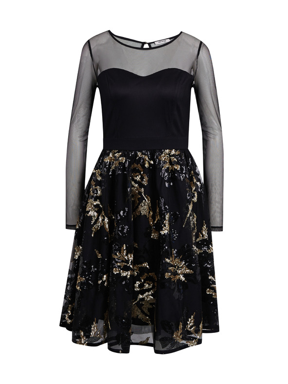 Orsay Černé dámské šaty s flitry ORSAY