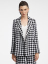 Orsay Bílo-černé dámské kostkované sako ORSAY
