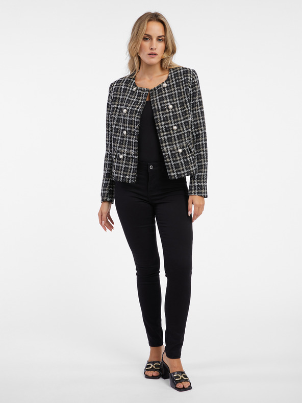 Orsay Černé dámské vzorované sako ORSAY