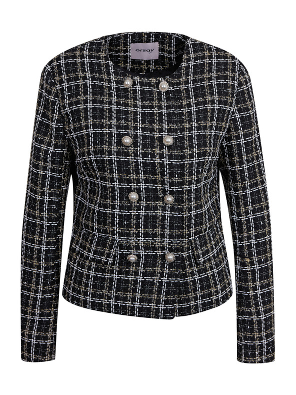 Orsay Černé dámské vzorované sako ORSAY