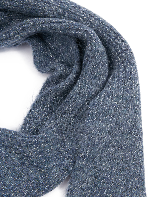 Orsay Šedo-modrá dámská šála s příměsí vlny ORSAY