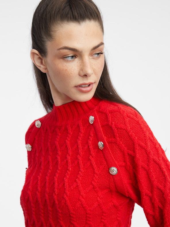 Orsay Červený dámský svetr ORSAY