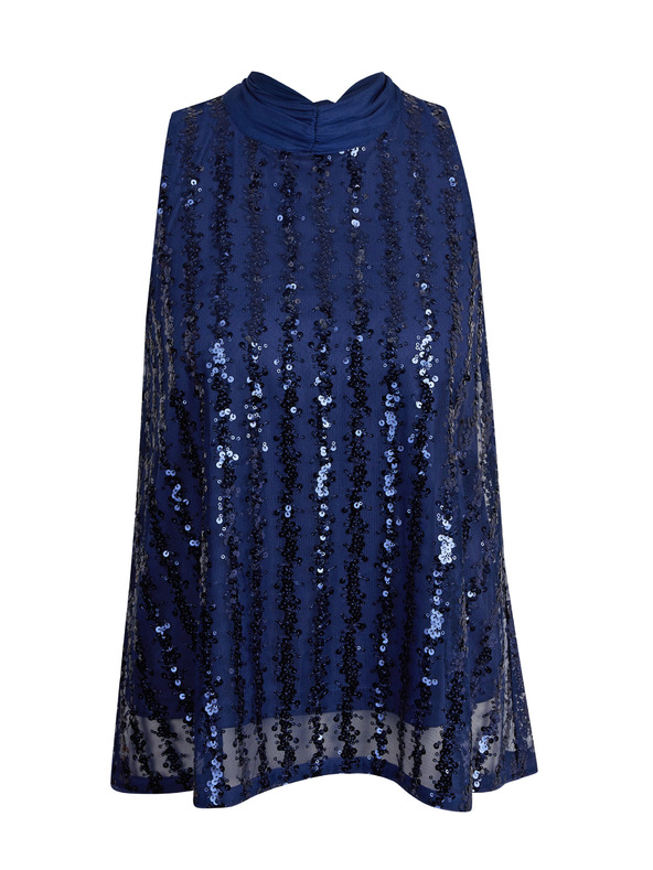 Orsay Tmavě modrá dámská halenka s flitry ORSAY