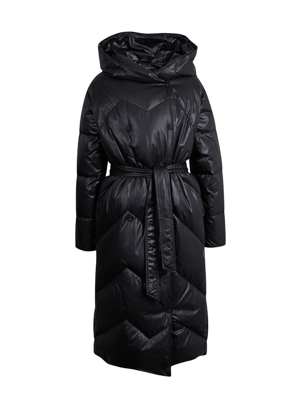 Orsay Černý dámský péřový kabát ORSAY