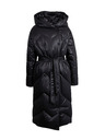 Orsay Černý dámský péřový kabát ORSAY