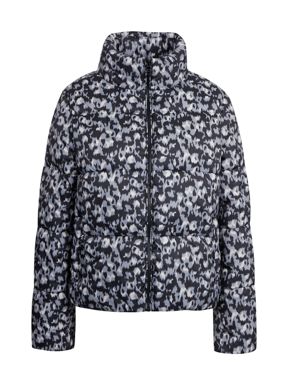 Orsay Šedo-černá dámská vzorovaná prošívaná bunda ORSAY