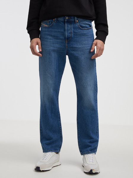 Diesel Tmavě modré pánské straight fit džíny Diesel