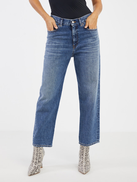 Diesel Tmavě modré dámské straight fit džíny Diesel