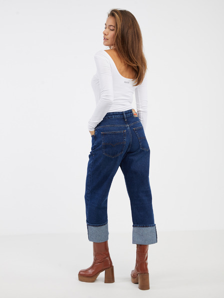 Diesel Tmavě modré dámské straight fit džíny Diesel