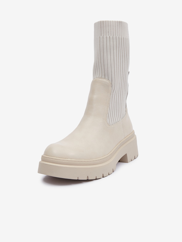 Orsay Béžové dámské zimní kozačky ORSAY