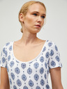 Orsay Modro-bílé vzorované tričko ORSAY