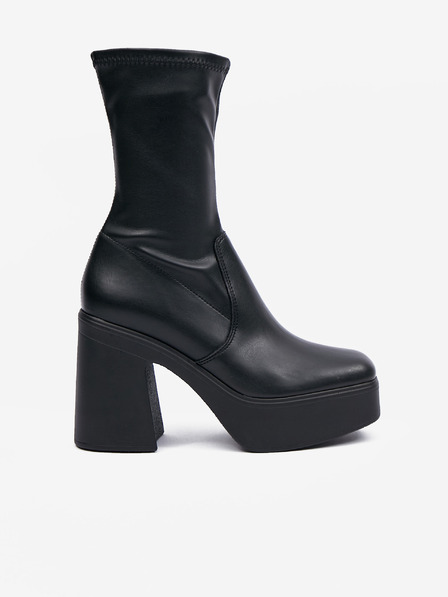 Steve Madden Černé dámské kotníkové boty na podpatku Steve Madden Low Phoenix