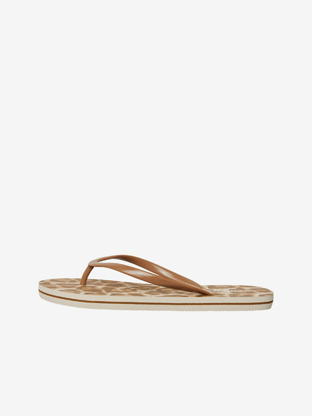 Vero Moda Hnědé vzorované žabky VERO MODA Selma