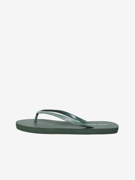 Vero Moda Tmavě zelené žabky VERO MODA Siw