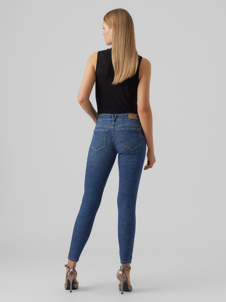 Vero Moda Modré dámské skinny fit džíny VERO MODA Robyn