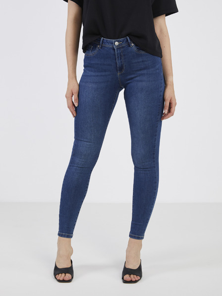Vero Moda Tmavě modré dámské skinny fit džíny VERO MODA Tanya
