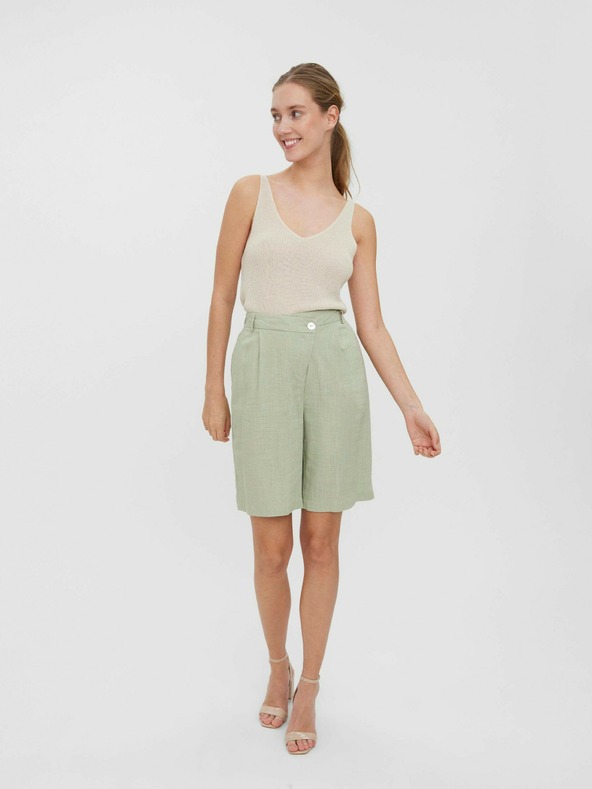 Vero Moda Světle zelené kraťasy VERO MODA Josie