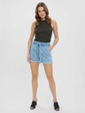 Vero Moda Světle modré džínové kraťasy se zavazováním VERO MODA Tamira
