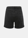 Vero Moda Černé džínové kraťasy s vysokým pasem VERO MODA Nineteen