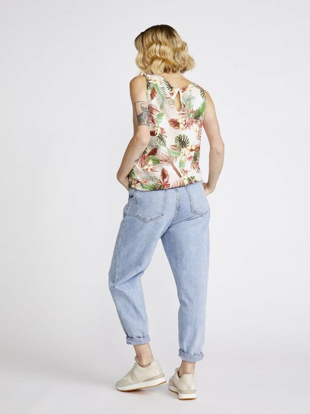 Vero Moda Krémový květovaný top VERO MODA Easy